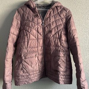 Bernardo Women's Quilted Mauve Puffer Jacket